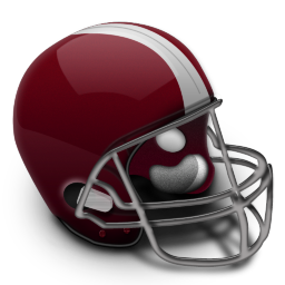 Football Helmet Colored Icon 256x256 png